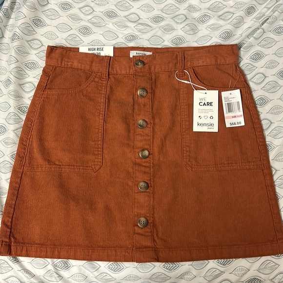 (NWT) High Rise Corduroy Skirt - Size 10 (Ginger Biscuit) - Picture 4 of 7